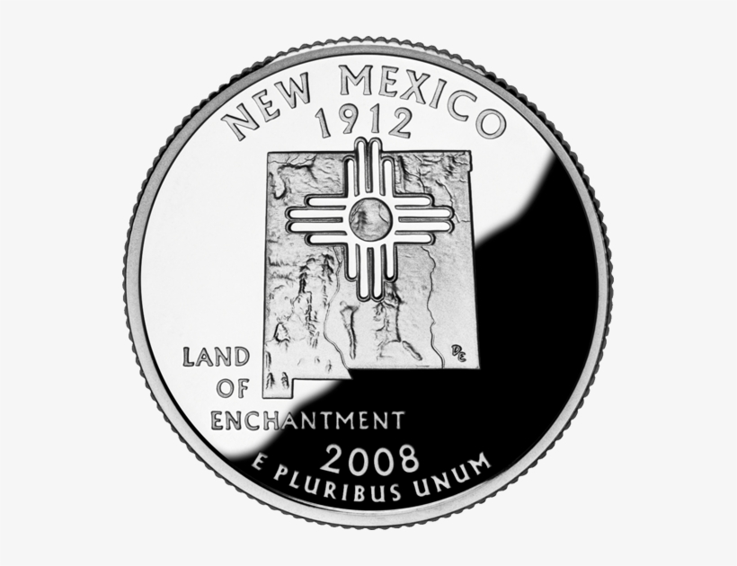 The Salutation, “i Salute The Flag Of The State Of - New Mexico State Quarter, transparent png download