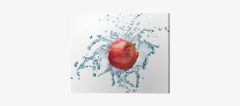Pomegranate In Spray Of Water - Stock Photography, transparent png download