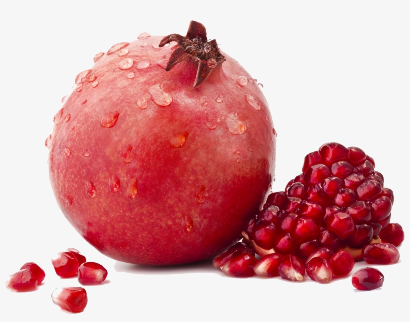 Pomegranate Png Image - Water Drops On Pomegranate, transparent png download