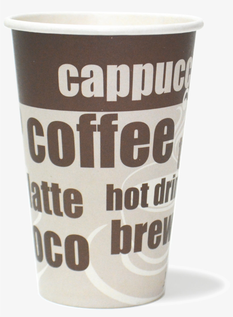 8 Oz Brown And White Generic Paper Cup - Paper Cup, transparent png download