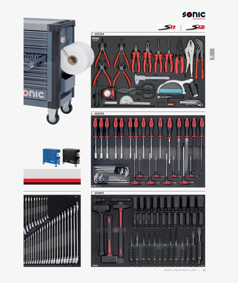 Sonic Equipment Main Catalog Tools Torque Special Tools - Sonic Gereedschapswagen Leeg S12 8 Laden, transparent png download