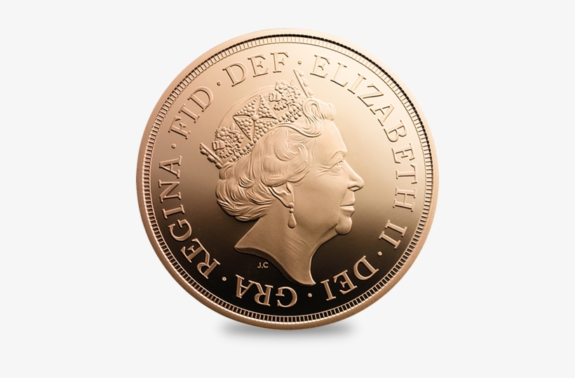 New Sovereign Portrait - Queen Elizabeth Coin Png, transparent png download