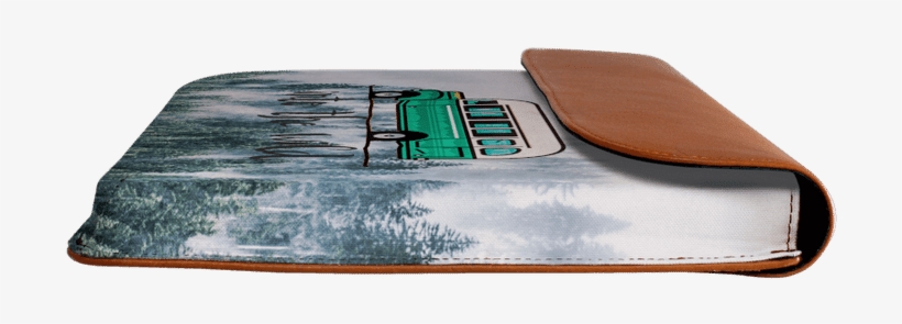 Dailyobjects Into The Wild Bus Real Leather Envelope - Car, transparent png download