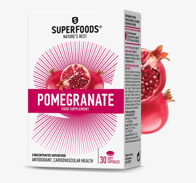 The Beneficial Qualities Of Pomegranate - Superfoods Sea Buckthorn Seed Oil Capsules, transparent png download