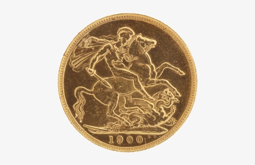 British Full Gold Sovereign Coin - Gold Sovereign, transparent png download