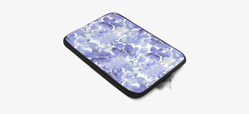 Watercolor Flower Pattern Custom Sleeve For Laptop - Iphone, transparent png download