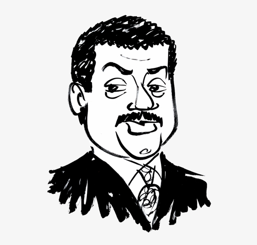 Neil Degrasse Tyson - Stencil Neil De Grasse, transparent png download