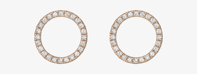 Previous - Diamond Circle Earrings - Custom, transparent png download