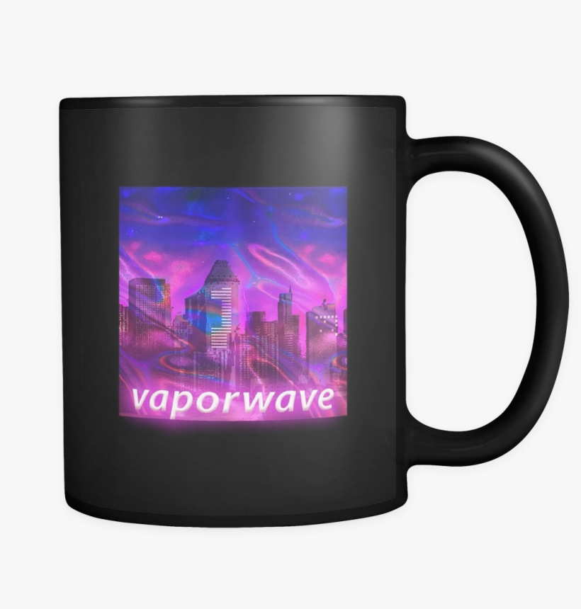 Vaporwave Cities - Doge Coffee, transparent png download