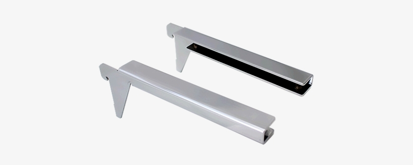Metal Shelf Bracket Single Slot Glass Panel Pitch 50 - Clothes Hanger, transparent png download