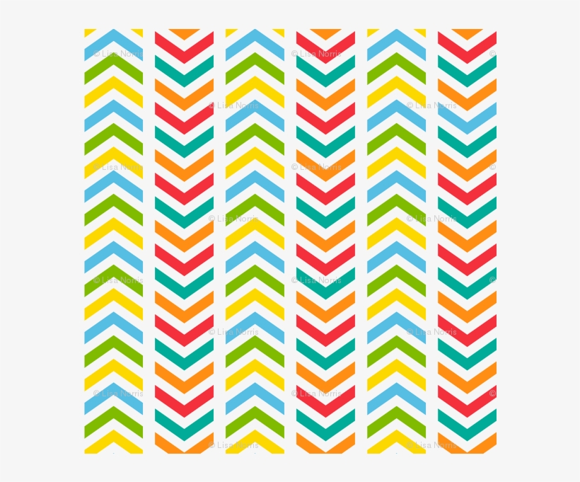 Playful Broken Chevron Colorful Giftwrap - Bridal Shower, transparent png download