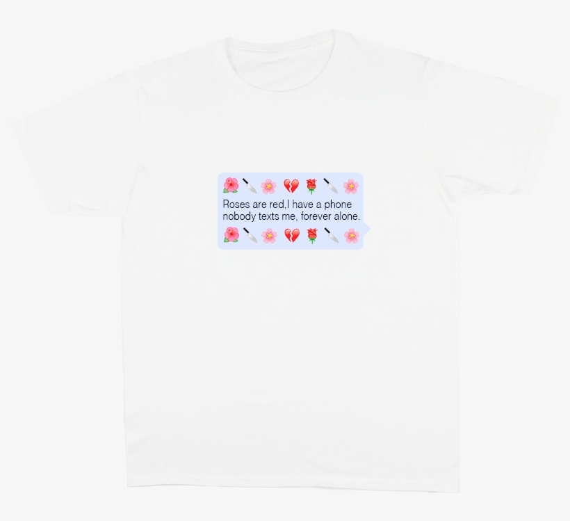 Itgirl Shop D Roses Are Red Chat Cloud Emoji Print - Active Shirt, transparent png download