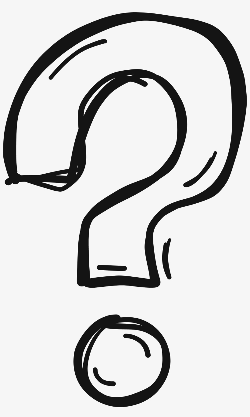 Free Stock Clip Art Hollow Hand Painted Transprent - White Question Mark Png, transparent png download