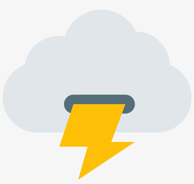 Cloudshot Icon - Lightning, transparent png download