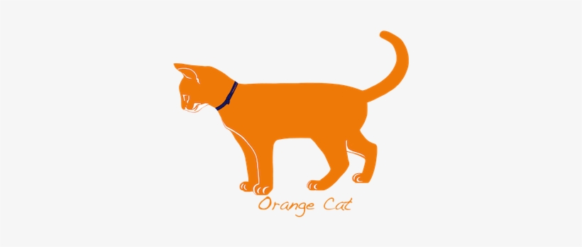 The Cat Is Thinking That The New Black Is Orange, Let - Cat, transparent png download