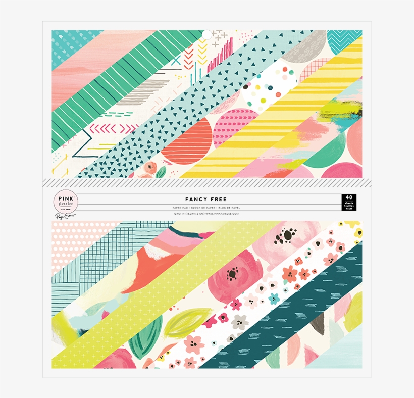 Patterned Paper - Pink Paislee Fancy Free Paper Pad, transparent png download