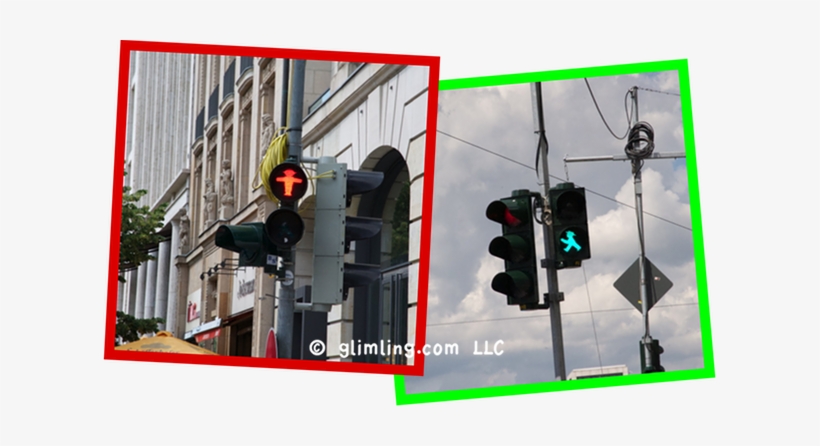 Charming Traffic Light Men With Stylish Hats Are Helping - Traffic Light, transparent png download