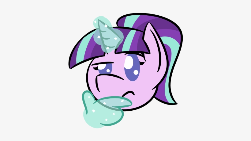 Glimglam, Emoji, Emoticon, Glowing Horn, Hand, Magic, - My Little Pony Discord Emoji, transparent png download