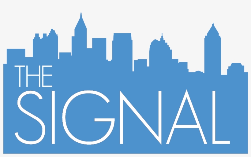 Black And White Silhouette Atlanta Skyline, transparent png download