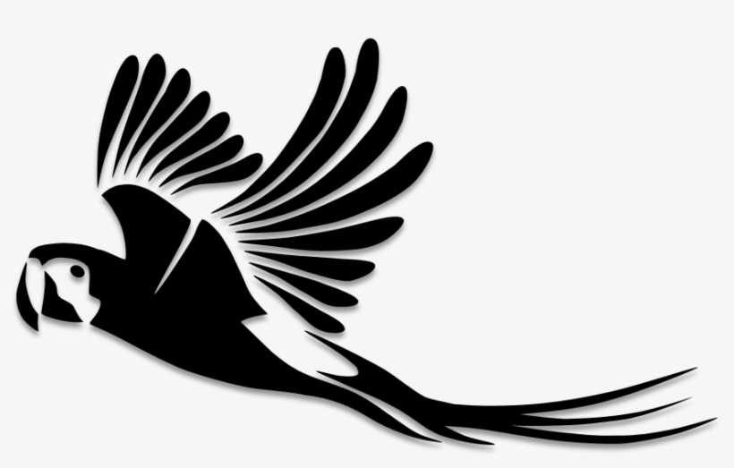 Silhouette Art Amp Islamic Graphics - Parrot Stencil, transparent png download
