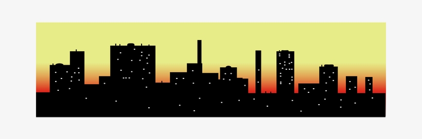 Skyline Cityscape Buildings Structures Scr - Cityscape Clip Art, transparent png download