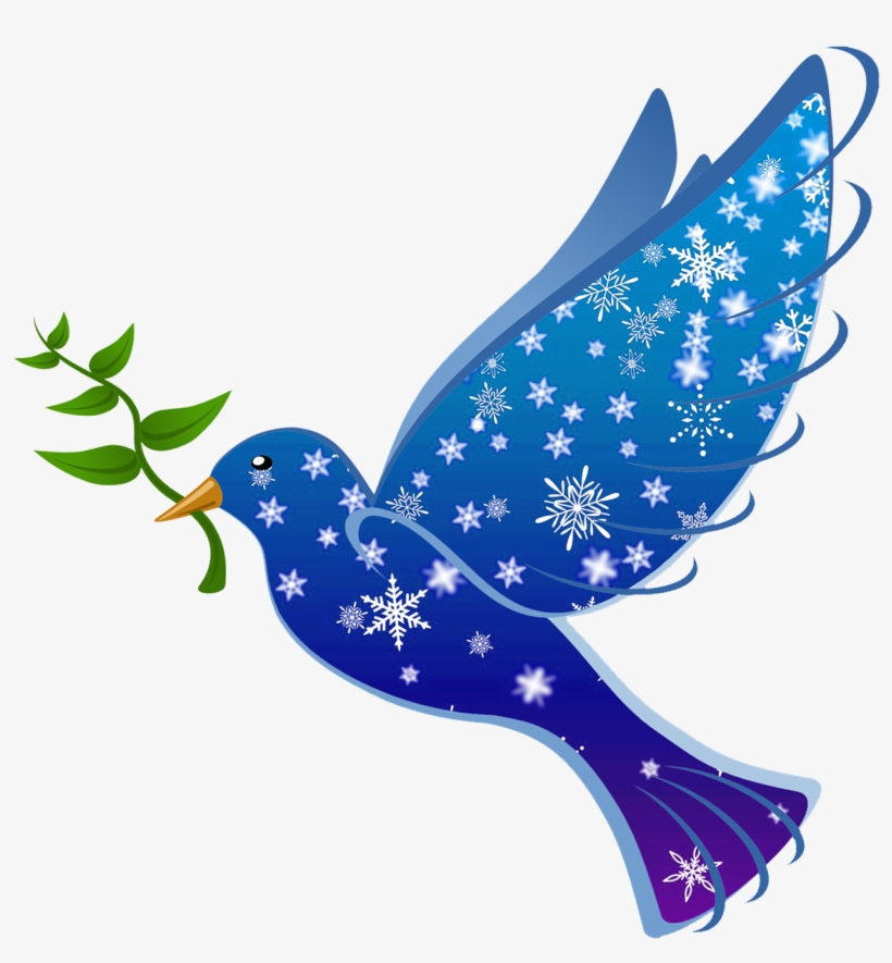 Wintry Peace Dove - World Peace Day 2018, transparent png download