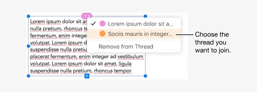 The First Text Box In A Thread Is Selected, And A Pop-up - Text Box, transparent png download