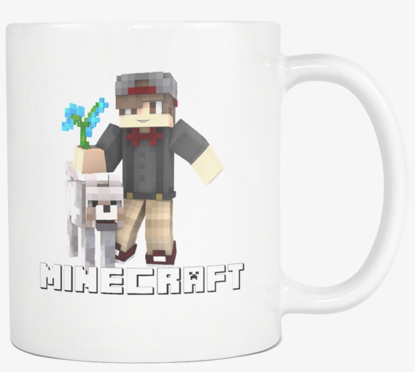 Minecraft Render For Salvatore With A Dog Mug - Video Game, transparent png download