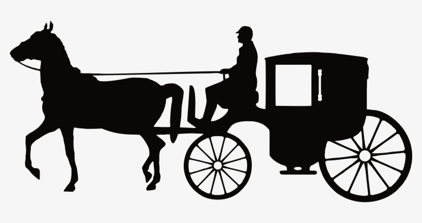 Medium Image - Horse And Carriage Svg, transparent png download