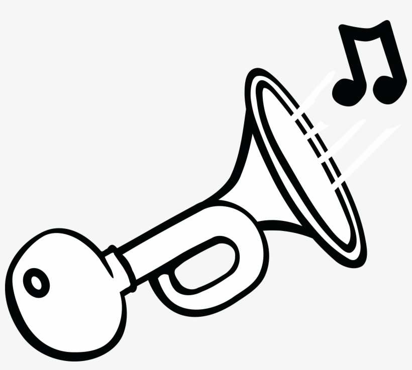 Horn Clipart Black And White PNG Image Transparent PNG Free Download on SeekPNG