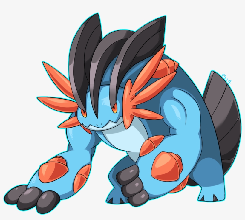 Mega Swampert By Monomite On Deviantart - Fakemon Mega Swampert, transparent png download