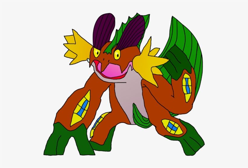 Shiny Mutated Swampert - Swampert, transparent png download