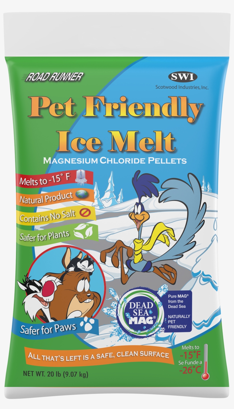 Road Runner Pet Friendly Ice Melt - Scotwood Industries Inc. Pet Friendly 20-lb. Ice Melt, transparent png download