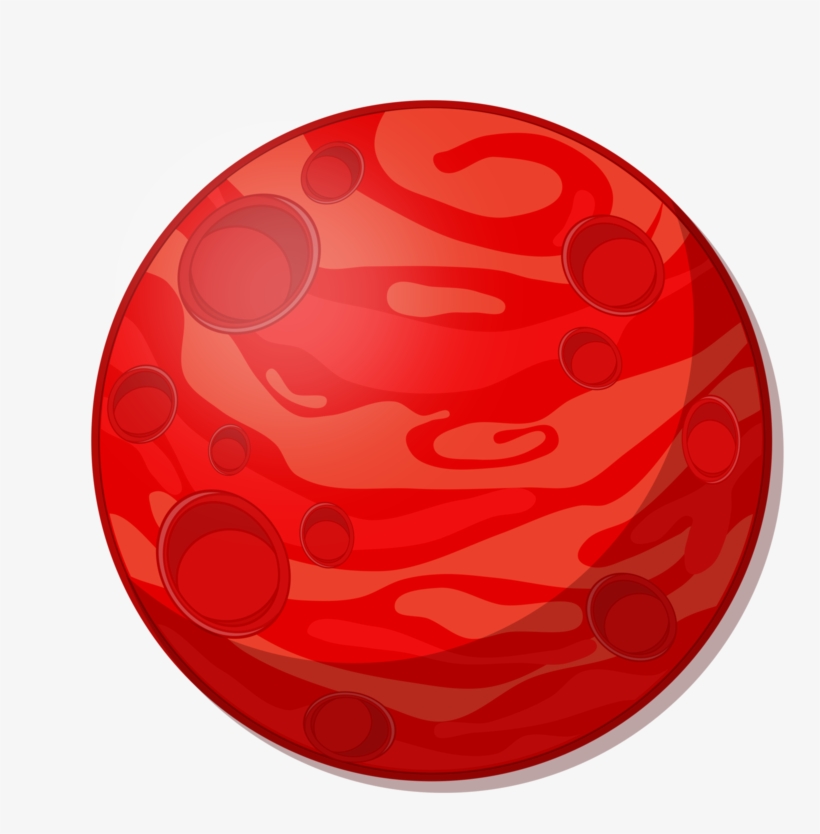 Earth Mars Planet Outer Space Uranus - Cartoon Red Planet, transparent png download