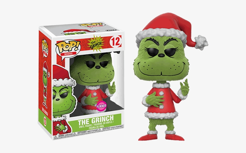 Grinch Funko Pop Flocked, transparent png download