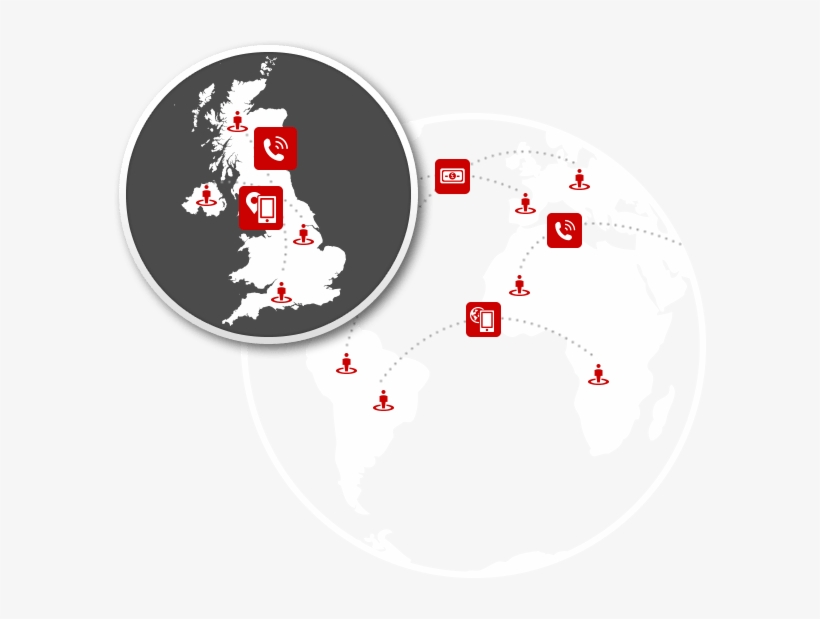 Domestic And International Services To Meet Your Communication - Satellite Image Of Uk, transparent png download