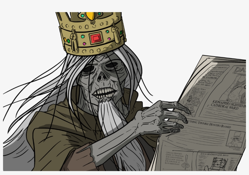 Wanted Vilebl 5ss-hunt Kidnappers Sighted I Cathedral - Bloodborne Martyr Logarius Meme, transparent png download