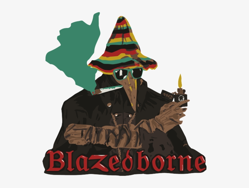 Blazeóborne Dark Souls Ii Bloodborne Dark Souls T-shirt - Bloodborne Weed, transparent png download