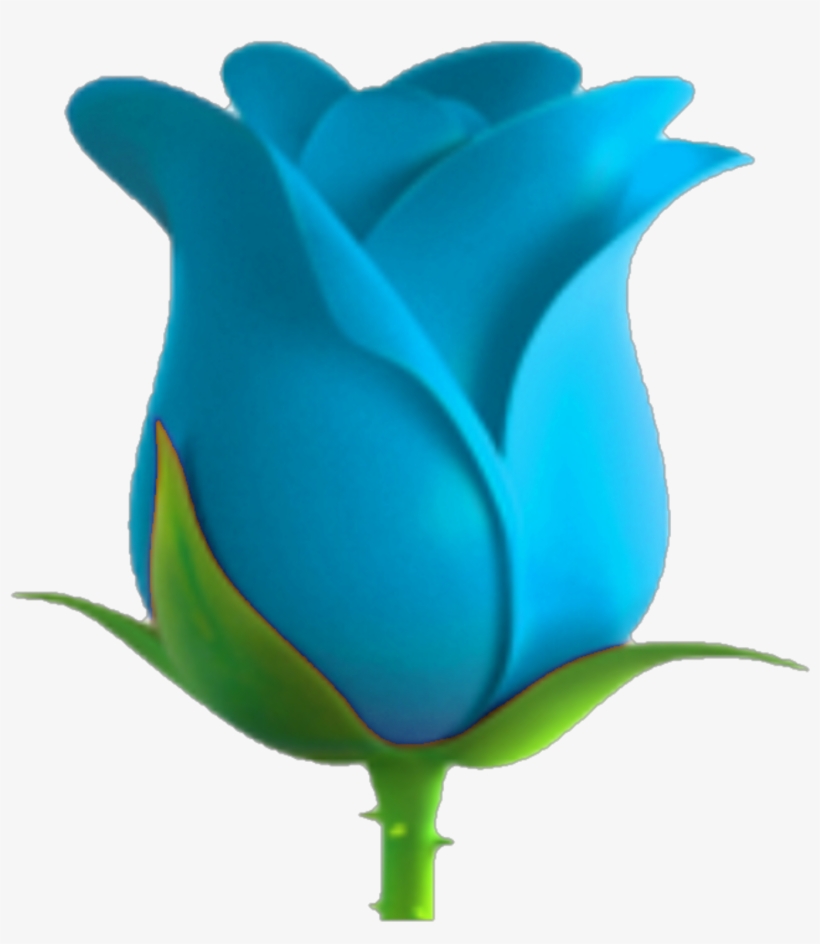 Emojisticker Blueemoji Blue Flower Bluerose - Grady Garden Prod Melvv & Cuco, transparent png download