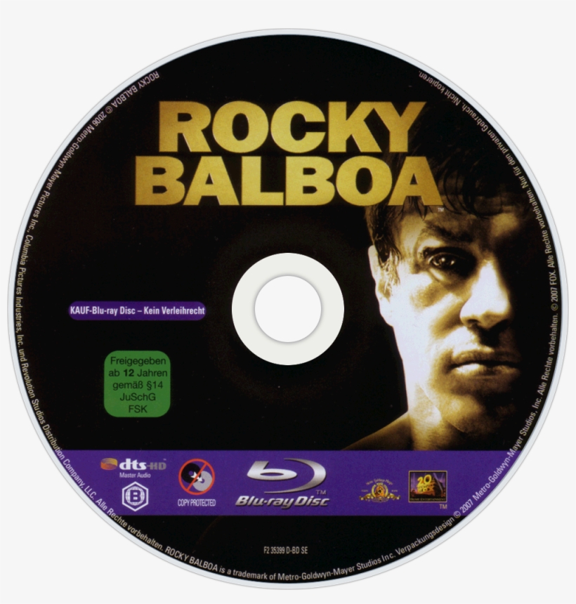 Rocky Balboa Bluray Disc Image - Blu Ray Rocky Final Disc, transparent png download