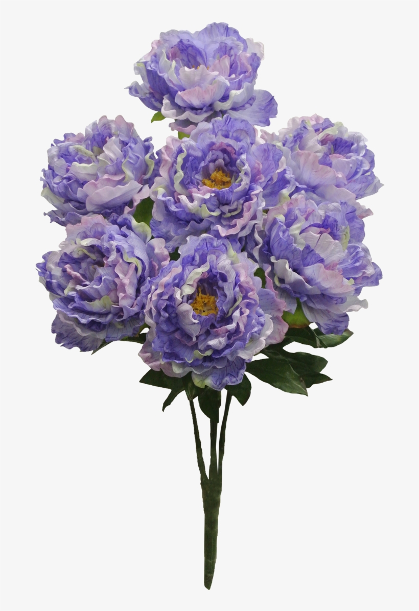 Purple Peony Bush X7 Sale Item - Nearly Natural, Inc., transparent png download