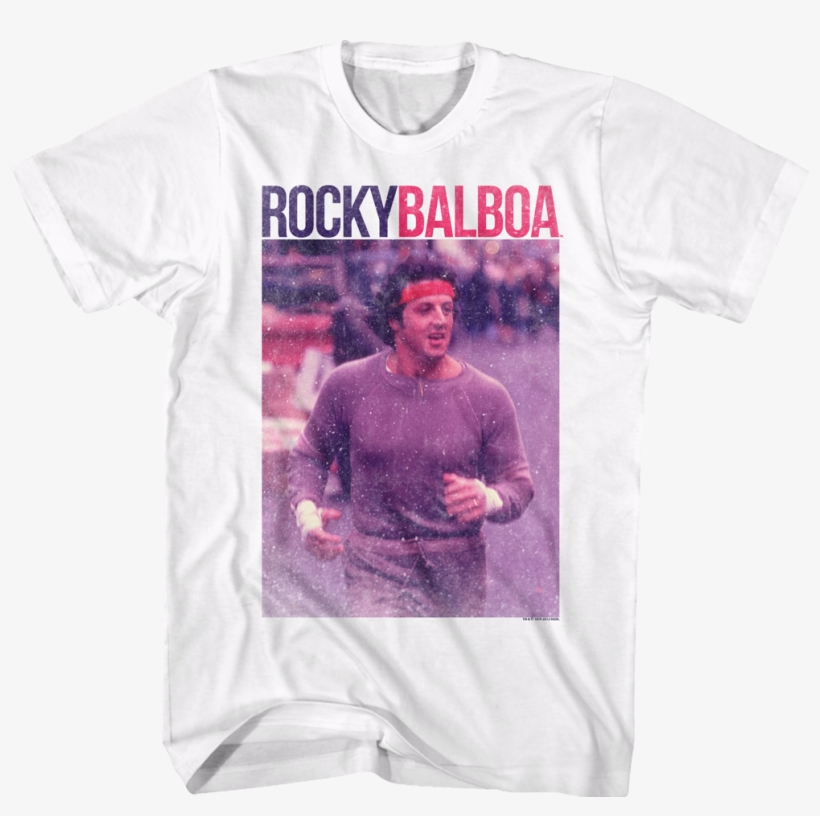 Jogging Rocky Balboa T Shirt Rocky Mens T Shirt - Rocky - Pic With Name T-shirt Size M, transparent png download