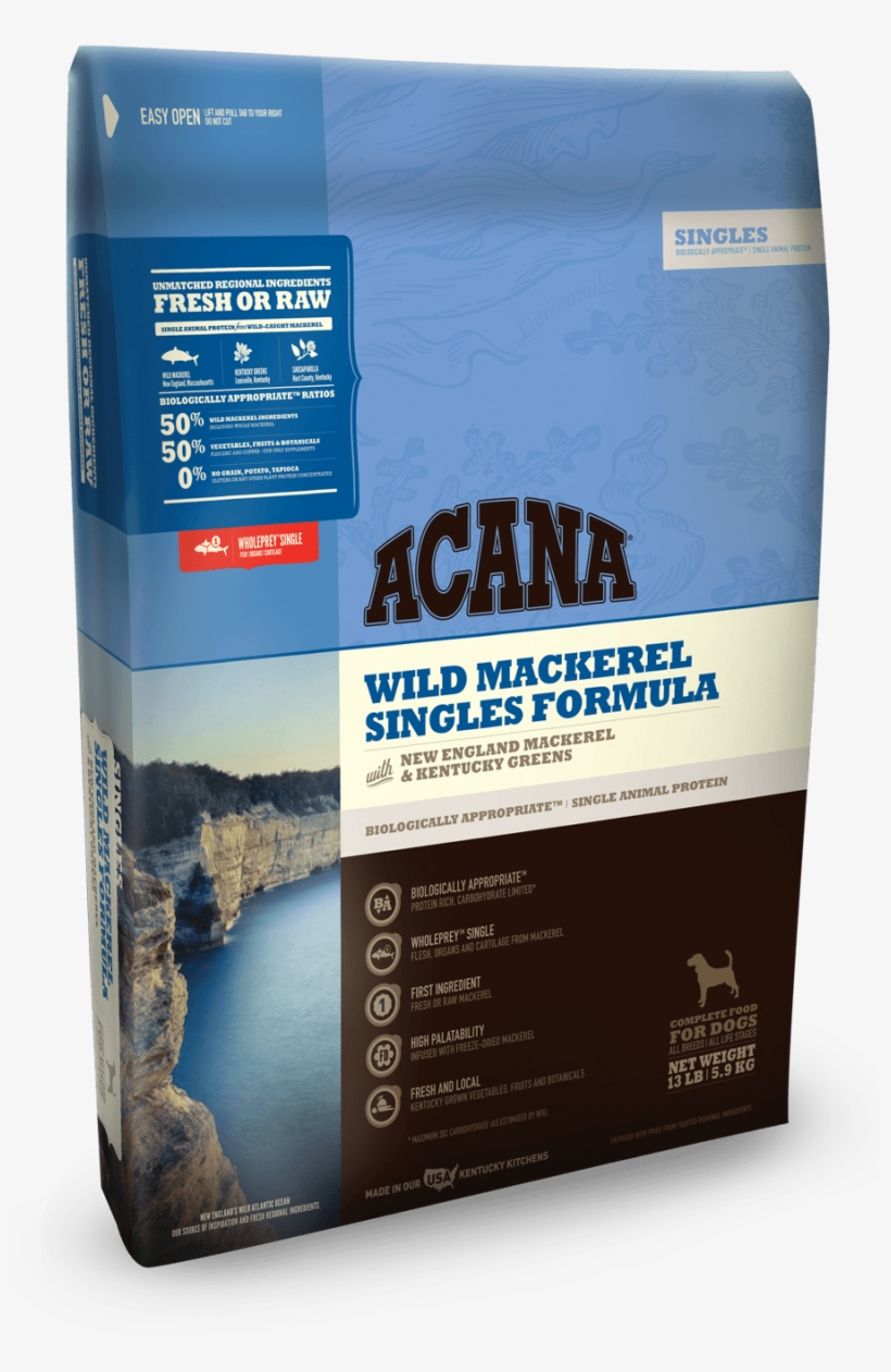 Singles Mackerel , - Acana Cat Food, transparent png download