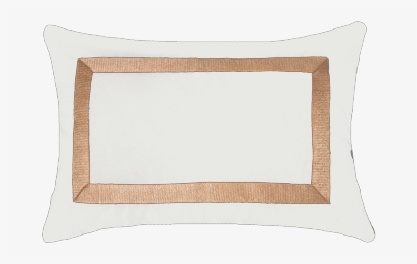 Braid Gold White Lumber Cushion Bandhini Design House - Cushion, transparent png download