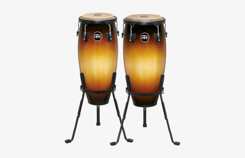 Headliner 10” 11” Congas - Meinl Headliner Conga Set With Basket Stand Vintage, transparent png download