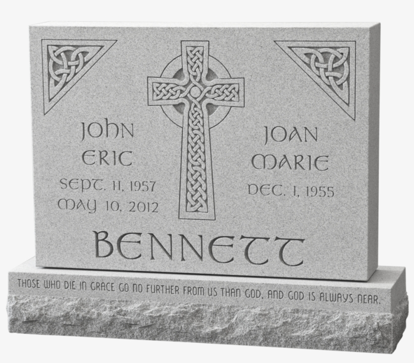 Bennett, Joan Monument - Celtic Design On Headstones, transparent png download