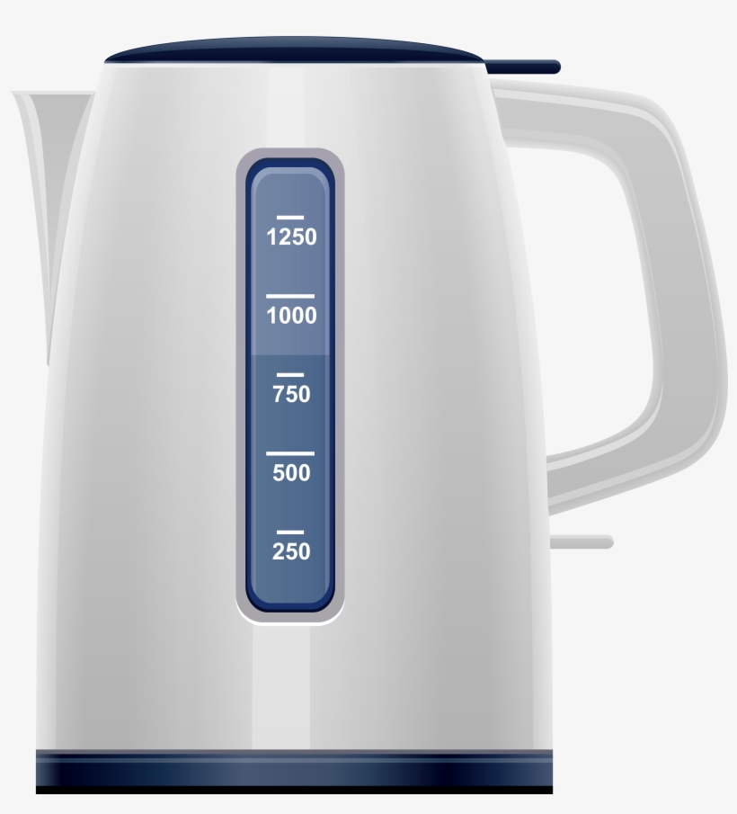 White Electric Kettle Png Clipart - Electric Kettle Clipart, transparent png download