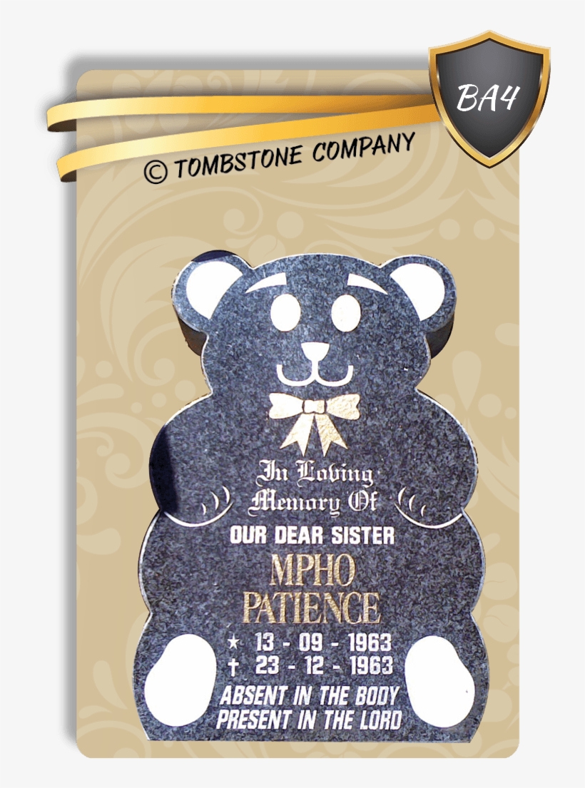 Option 1 Headstone Only - Tombstone Prices South Africa, transparent png download