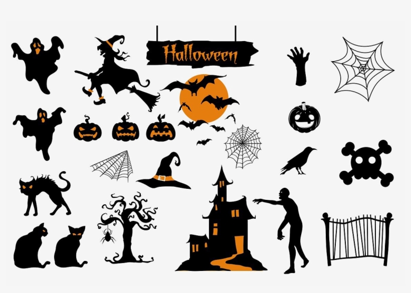 Halloween Elements Transparent Background - Personalised Witch Glow In The Dark Trick, transparent png download