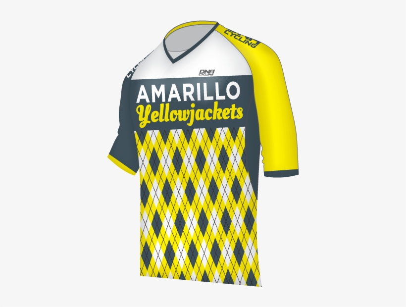 Amarillo Yellow Jacket Freeride Jersey - Sports Jersey, transparent png download